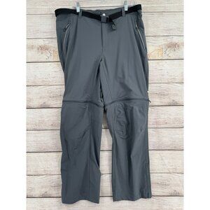 Columbia Titanium Belted Convertible Hiking Pants Men's Size 38‎ Gray/Silver